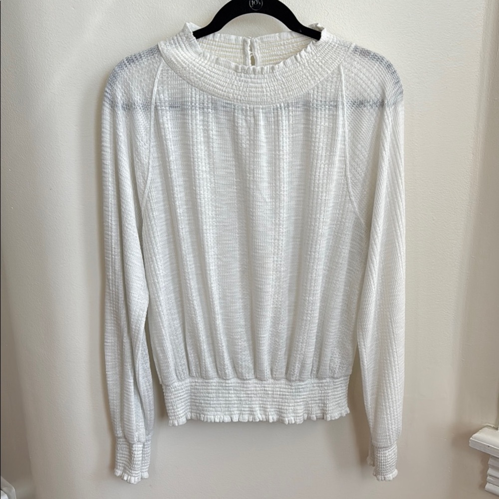 Free people Boulevard ruffle Elegant off white Women's Top